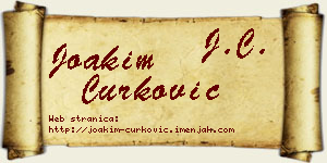 Joakim Ćurković vizit kartica